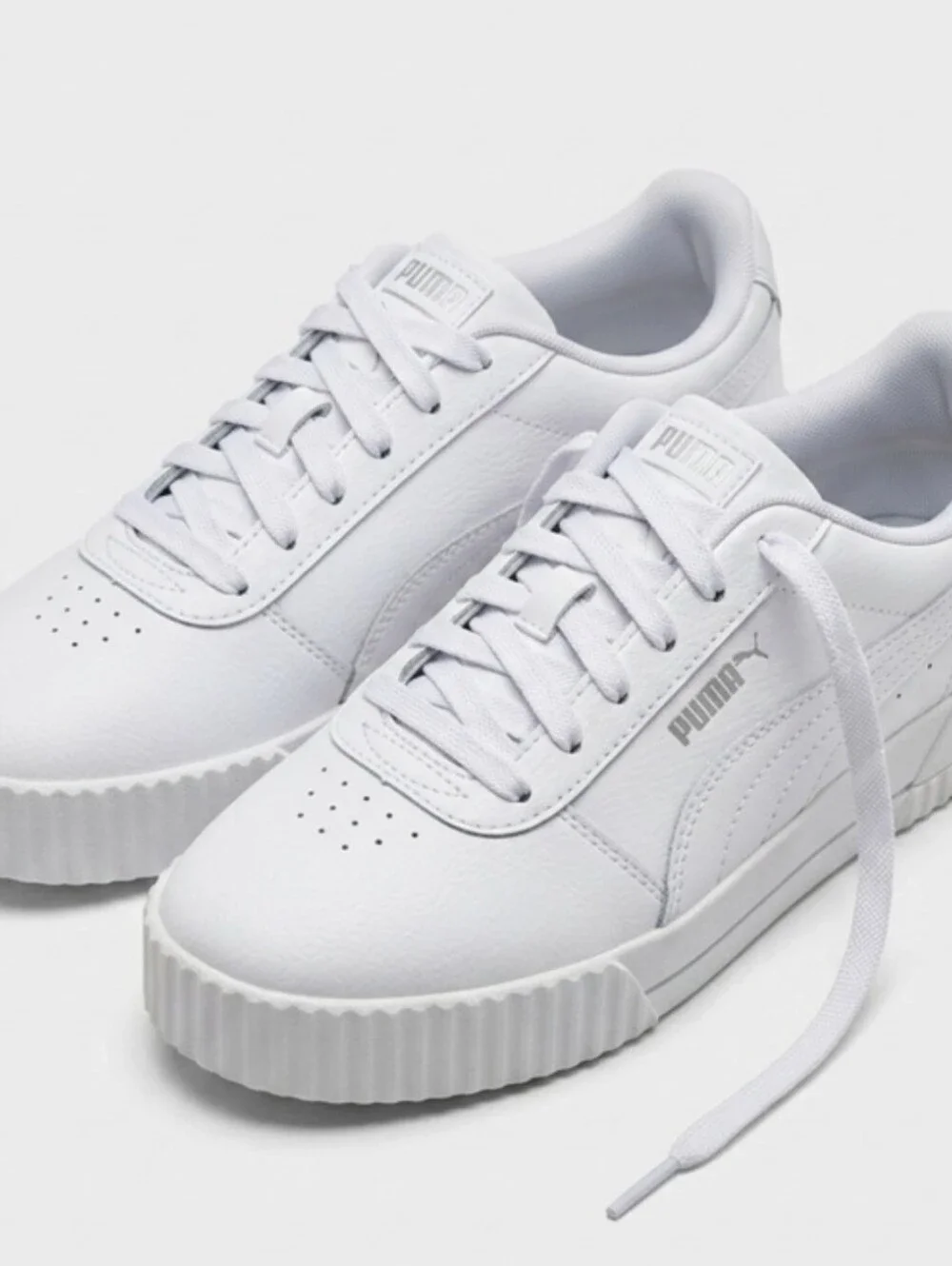 PUMA Women's White Classic Platform Sneakers